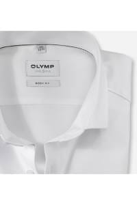 OLYMP Level Five Body Fit Hemd weiss, Gestreift