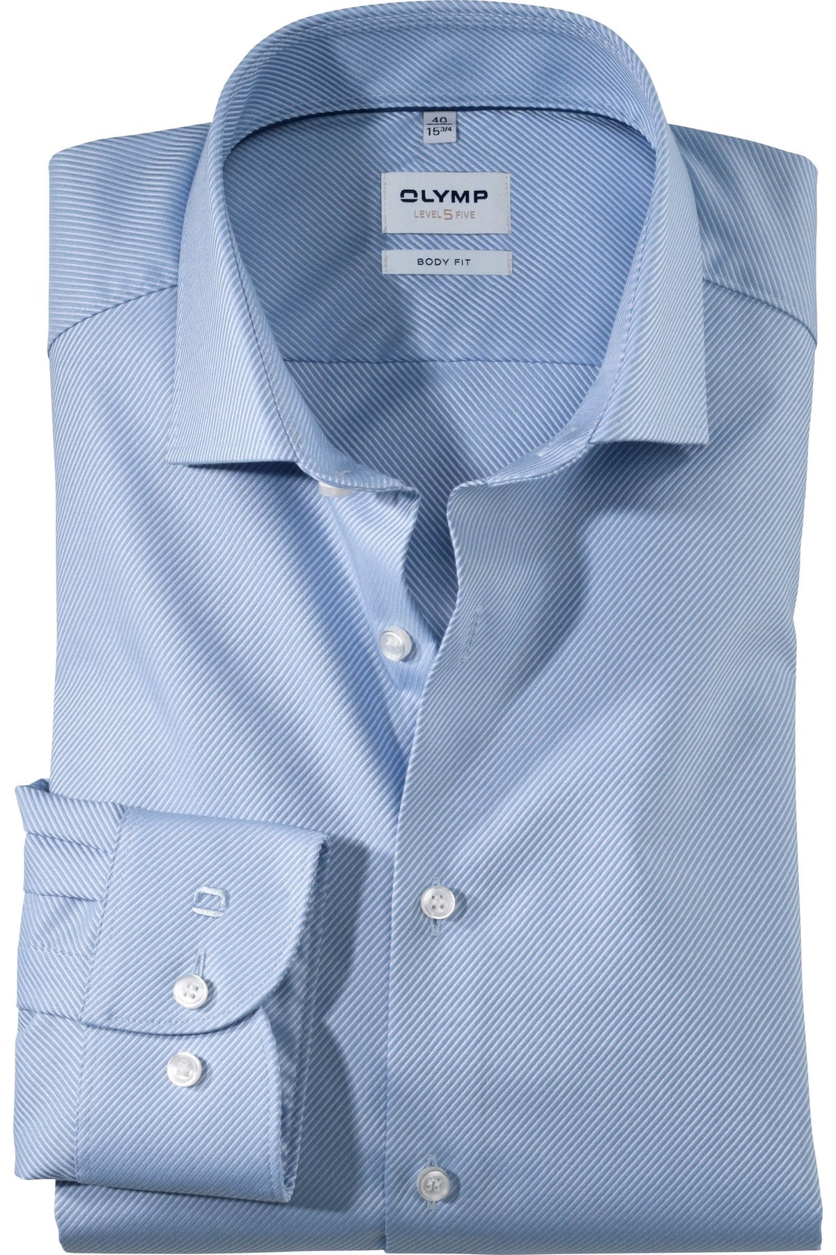OLYMP Level Five Body Fit Hemd bleu, Einfarbig