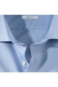 OLYMP Level Five Body Fit Hemd bleu, Einfarbig