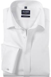OLYMP Luxor Modern Fit Galahemd weiss, Faux-uni