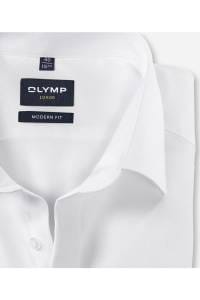 OLYMP Luxor Modern Fit Galahemd weiss, Faux-uni