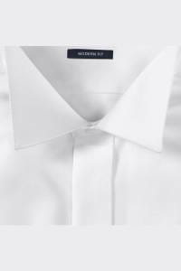 OLYMP Luxor Modern Fit Galahemd weiss, Faux-uni