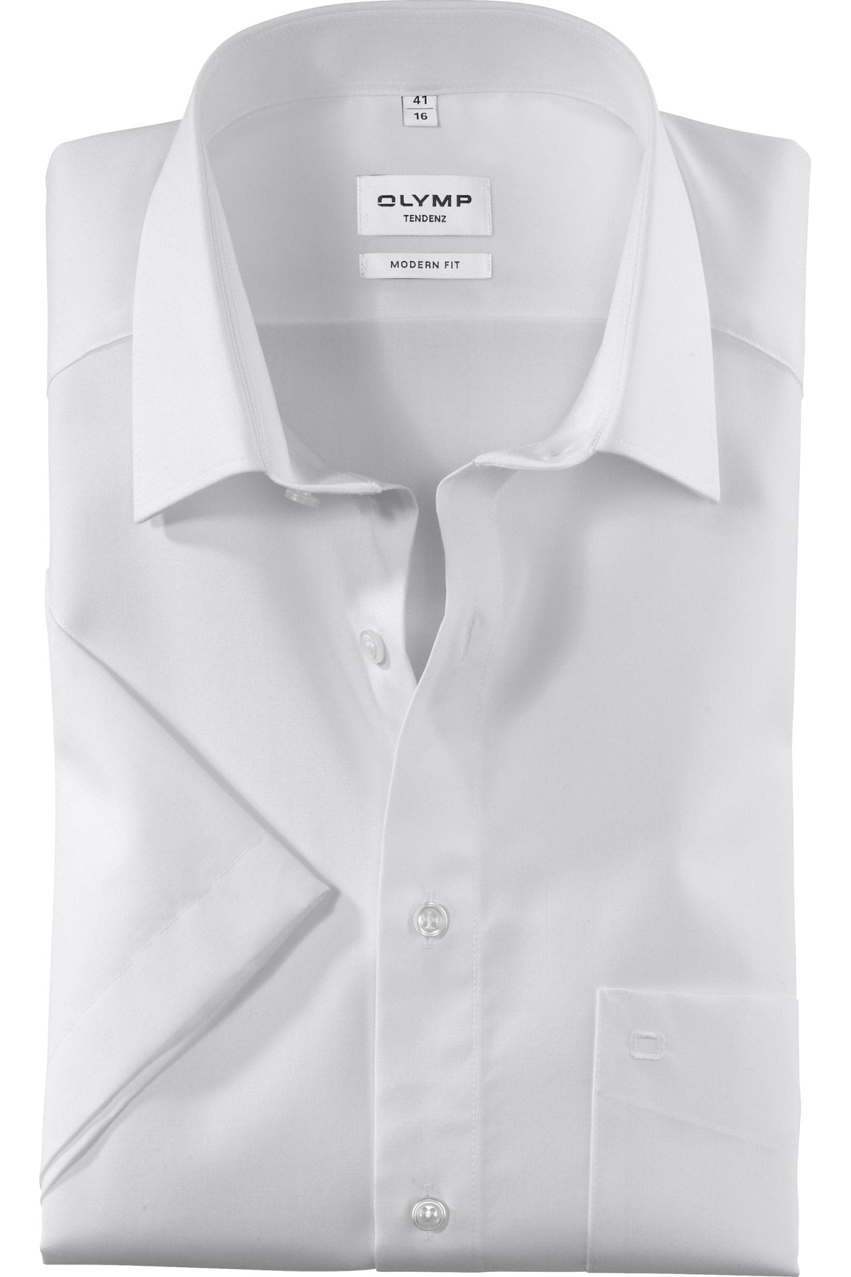 OLYMP Tendenz Modern Fit Hemd weiss, Einfarbig