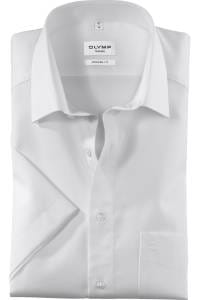 OLYMP Tendenz Modern Fit Hemd weiss, Einfarbig