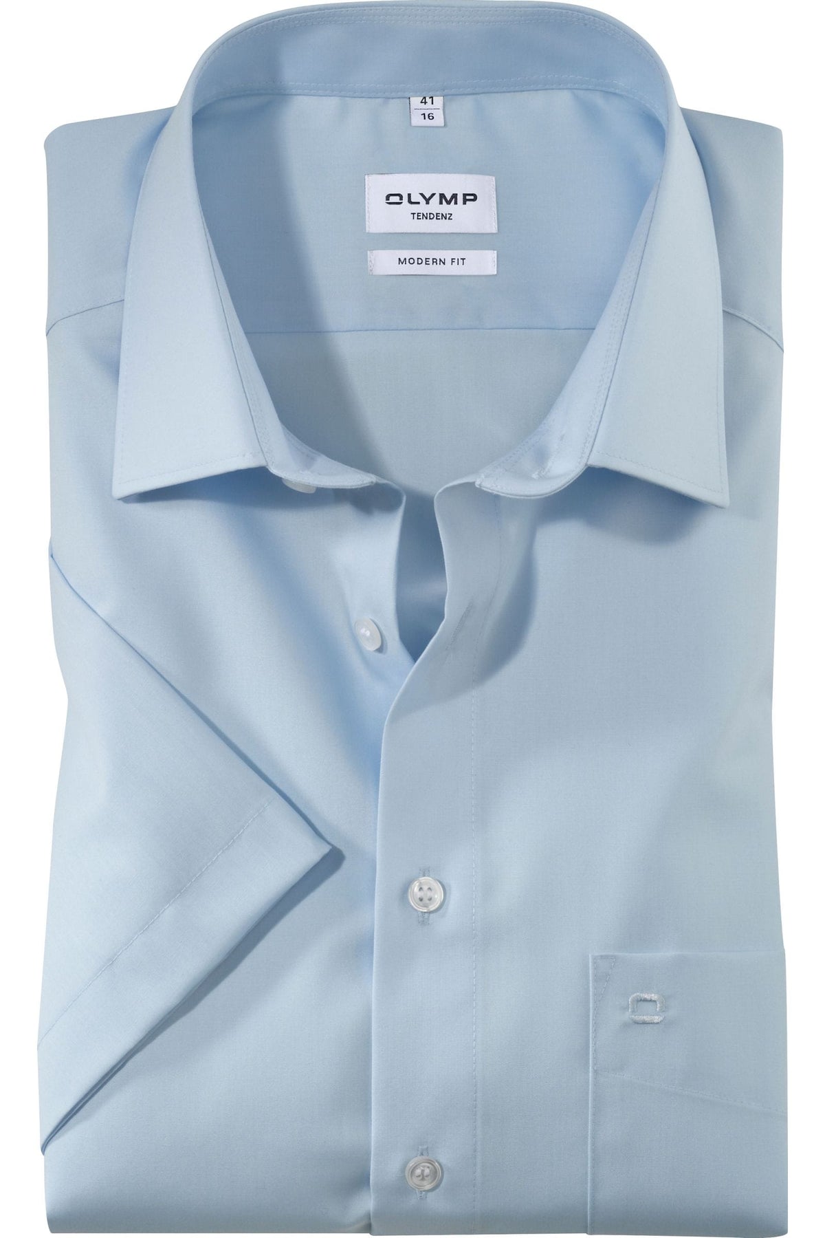 OLYMP Tendenz Modern Fit Hemd bleu, Einfarbig