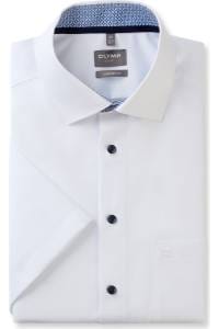 OLYMP Luxor Comfort Fit Hemd weiss, Einfarbig