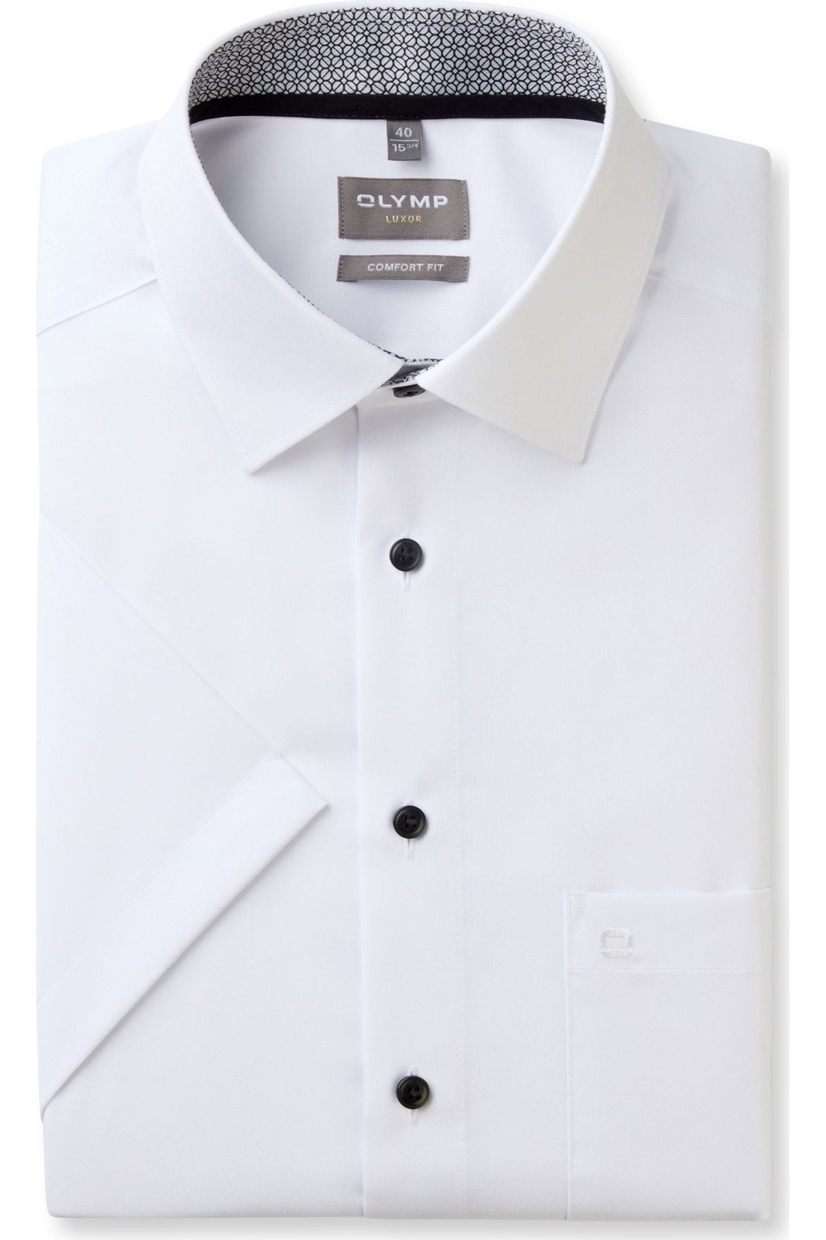OLYMP Luxor Comfort Fit Hemd weiss, Einfarbig