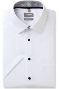 OLYMP Luxor Comfort Fit Hemd weiss, Einfarbig