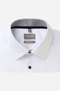 OLYMP Luxor Comfort Fit Hemd weiss, Einfarbig