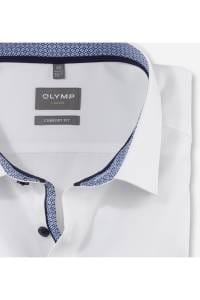 OLYMP Luxor Comfort Fit Hemd weiss, Einfarbig