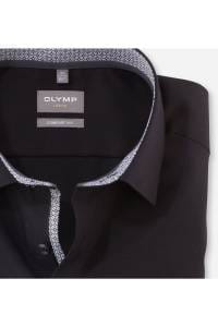 OLYMP Luxor Comfort Fit Hemd schwarz, Einfarbig