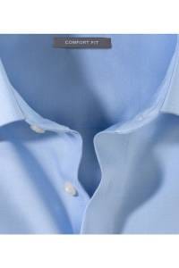 OLYMP Luxor Comfort Fit Hemd hellblau, Strukturiert