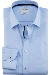 OLYMP Level Five Body Fit Hemd bleu, Faux-uni