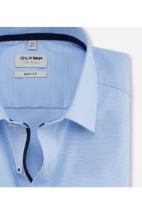 OLYMP Level Five Body Fit Hemd bleu, Faux-uni