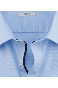 OLYMP Level Five Body Fit Hemd bleu, Faux-uni