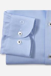 OLYMP Level Five Body Fit Hemd bleu, Vichykaro