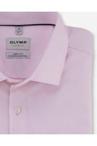OLYMP Level Five Performance Climate Control Body Fit Hemd rosenholz, Einfarbig