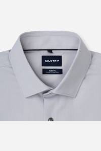 OLYMP Level Five Performance Climate Control Body Fit Hemd grau, Einfarbig