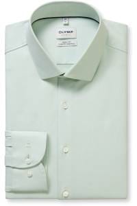 OLYMP Level Five Performance Climate Control Body Fit Hemd limone, Einfarbig