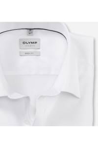OLYMP Level Five Body Fit Galahemd weiss, Einfarbig