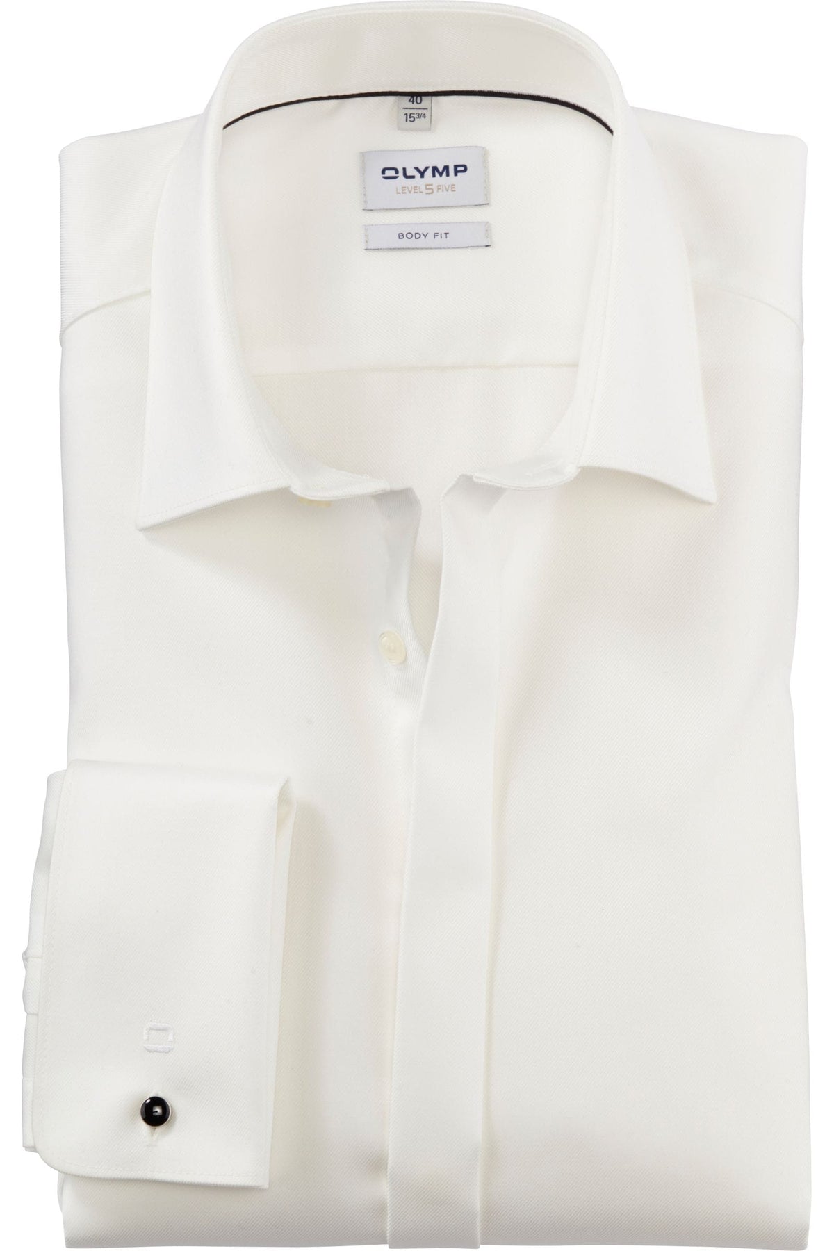 OLYMP Level Five Body Fit Hemd hellbeige, Einfarbig