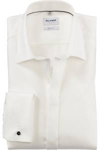 OLYMP Level Five Body Fit Hemd hellbeige, Einfarbig