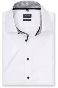 OLYMP Luxor Modern Fit Hemd weiss, Einfarbig