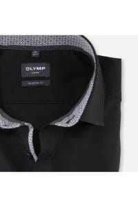 OLYMP Luxor Modern Fit Hemd schwarz, Einfarbig