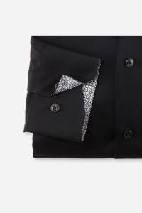 OLYMP Luxor Modern Fit Hemd schwarz, Einfarbig