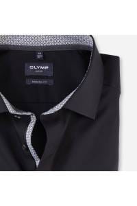 OLYMP Luxor Modern Fit Hemd schwarz, Einfarbig
