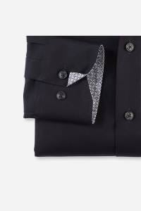 OLYMP Luxor Modern Fit Hemd schwarz, Einfarbig