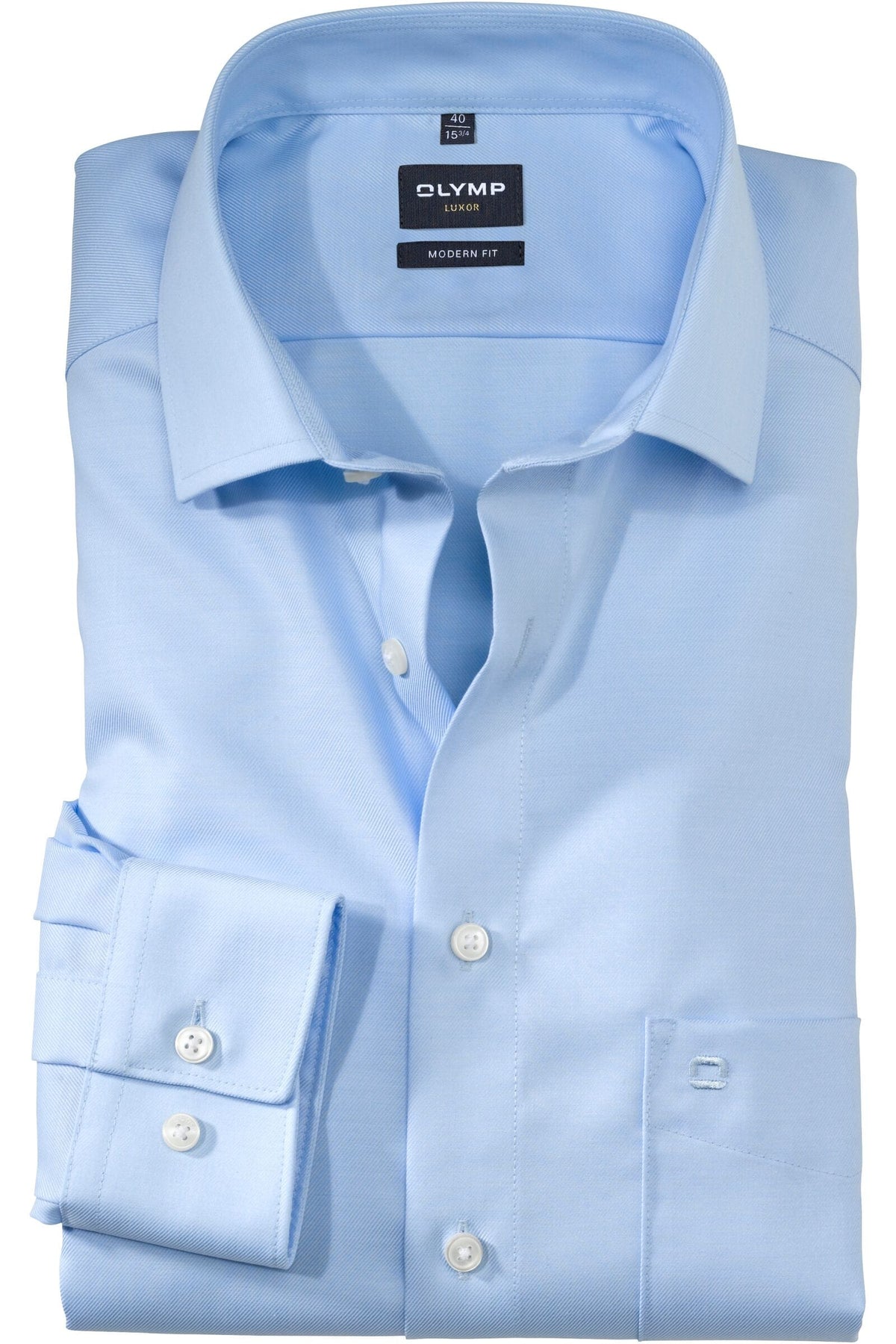 OLYMP Luxor Modern Fit Hemd hellblau, Einfarbig