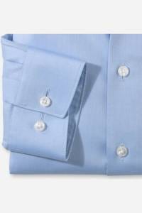 OLYMP Luxor Modern Fit Hemd bleu, Einfarbig