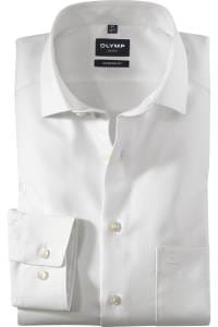 OLYMP Luxor Modern Fit Hemd weiss, Einfarbig