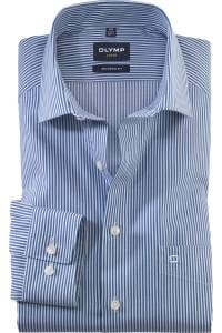 OLYMP Luxor Modern Fit Hemd marine, Gestreift