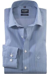 OLYMP Luxor Modern Fit Hemd marine, Gestreift