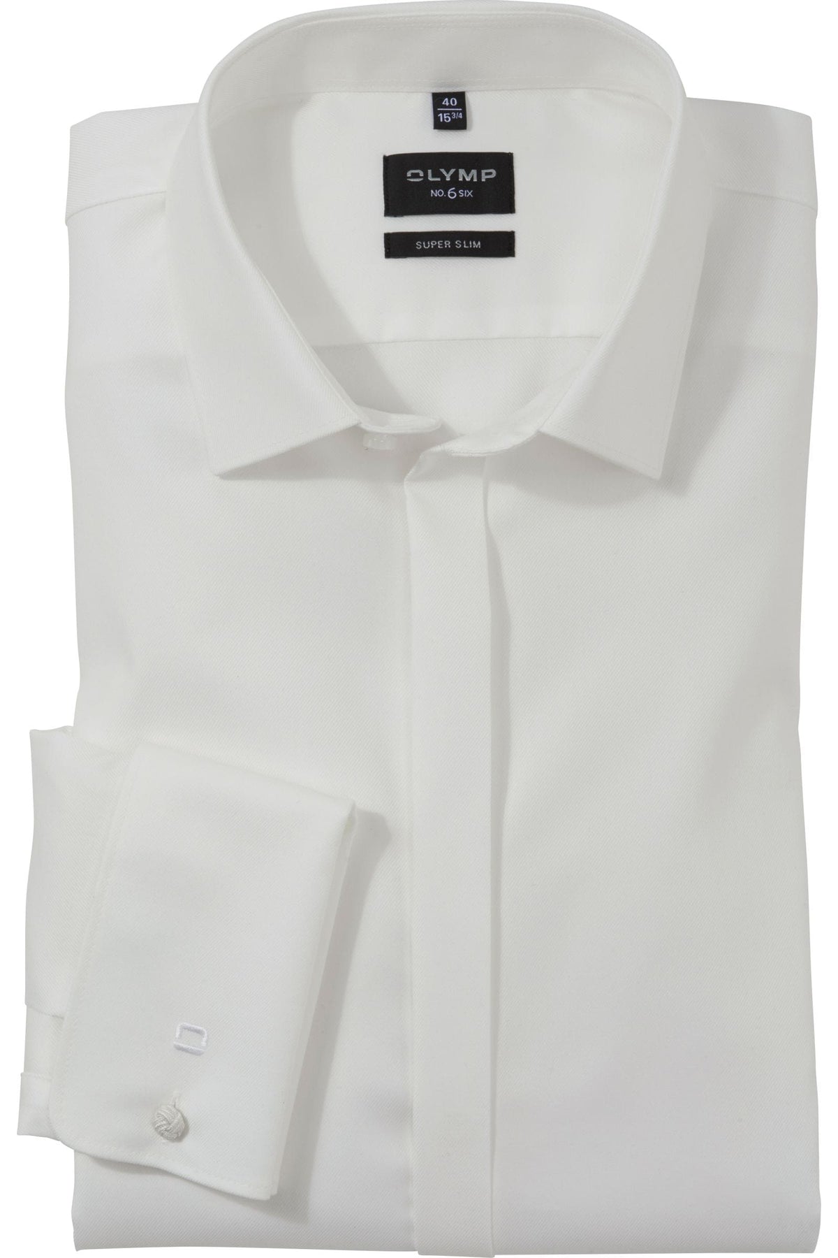 OLYMP No. Six Super Slim Galahemd hellbeige, Einfarbig