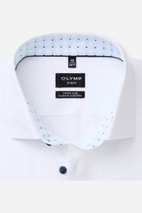 OLYMP No. Six Performance Climate Control Super Slim Hemd weiss, Einfarbig