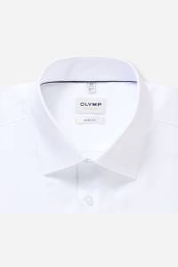 OLYMP Level Five Body Fit Hemd weiss, Einfarbig