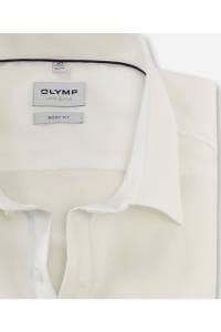 OLYMP Level Five Body Fit Hemd hellbeige, Einfarbig