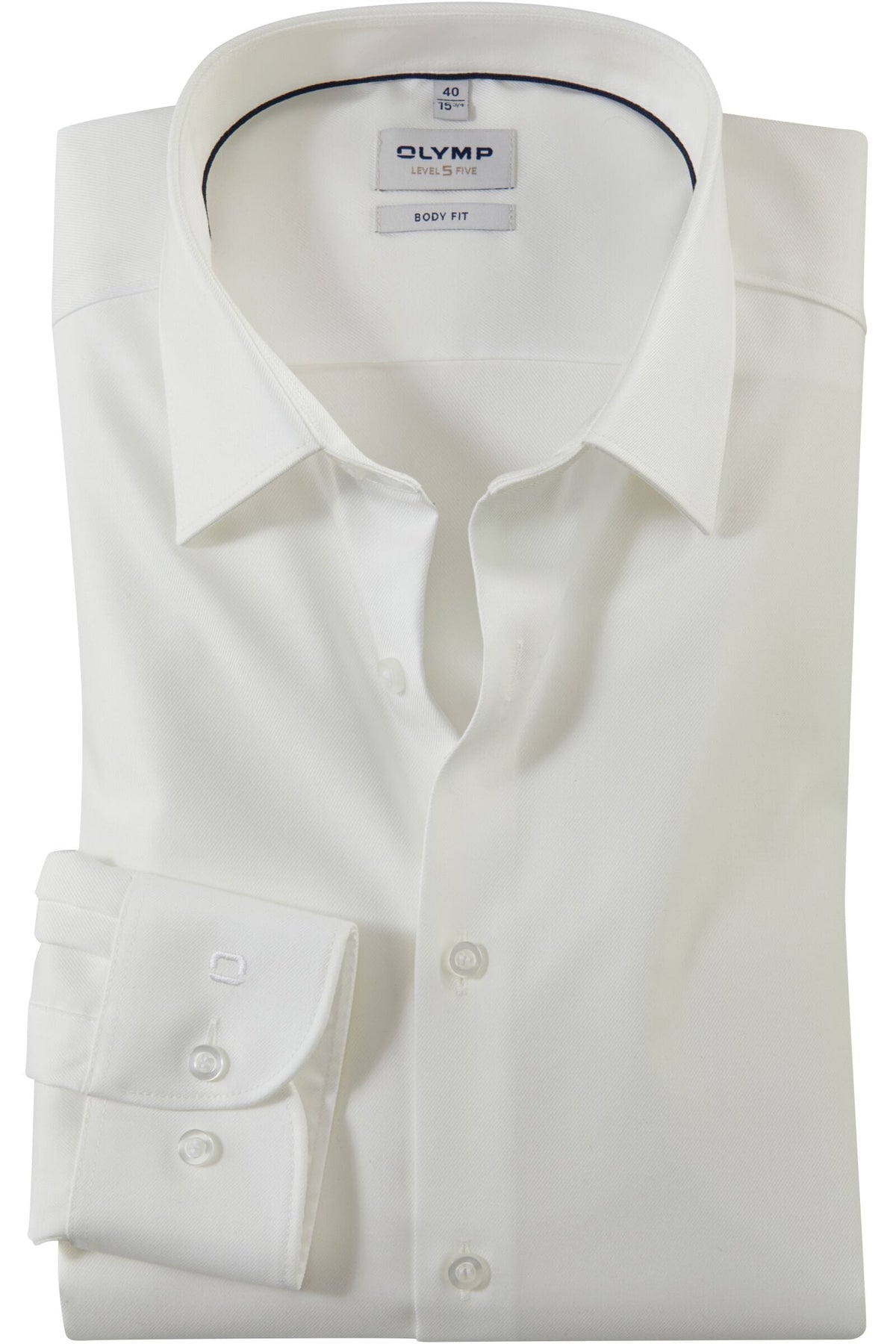OLYMP Level Five Body Fit Hemd hellbeige, Einfarbig