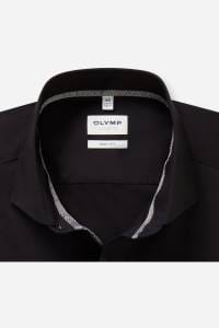 OLYMP Level Five Body Fit Hemd schwarz, Einfarbig