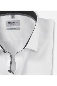 OLYMP Level Five Body Fit Hemd weiss, Einfarbig