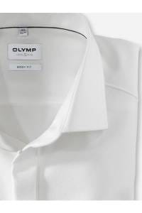 OLYMP Level Five Body Fit Galahemd hellbeige, Faux-uni