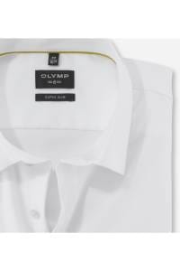 OLYMP No. Six Super Slim Hemd weiss, Einfarbig