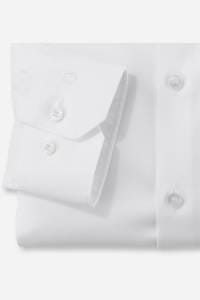OLYMP No. Six Super Slim Hemd weiss, Einfarbig