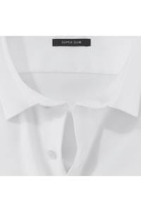 OLYMP No. Six Super Slim Hemd weiss, Einfarbig