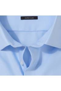 OLYMP No. Six Super Slim Hemd ozon, Einfarbig