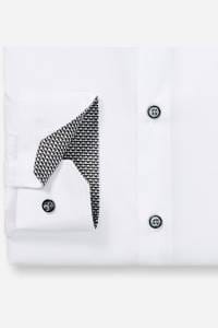 OLYMP No. Six Super Slim Hemd weiss, Einfarbig