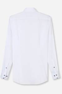 OLYMP No. Six Super Slim Hemd weiss, Einfarbig